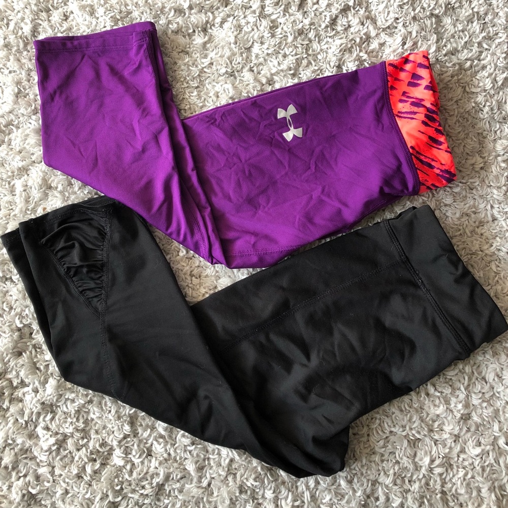 **2 pairs**Capri workout pants -Under Armour XL